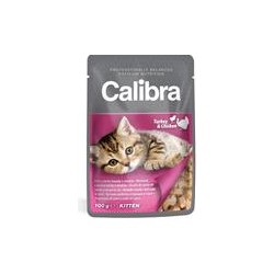 Calibra Cat Tasche - Kätzchen Pute und Huhn in Soße 100 g