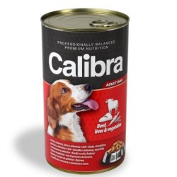 Calibra Dog Beef + Leber + Gemüse in Gelee 1240 g