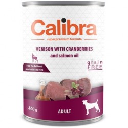 Calibra Dog Adult Rehrücken mit Preiselbeeren 400 g