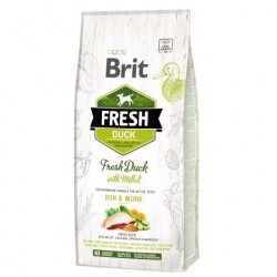 Brit Dog Fresh Duck Millet Active Run Work 12kg