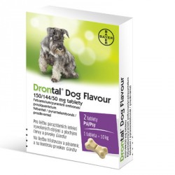 Drontal Dog Flavor 150/144 / 50mg für Hunde tbl.2