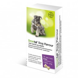 Drontal Dog Flavor 150/144 / 50mg für Hunde tbl.24