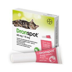Dronspot 60 mg / 15 mg mittelgroße Katzen auf 2x0,7 ml
