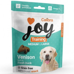 Calibra Joy Dog Training Snacks Medium Large Venison Fresh Duck 300 g