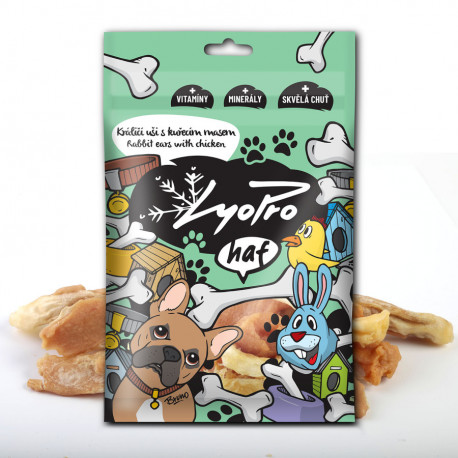LyoPro Hasenohren mit Huhn 70 g