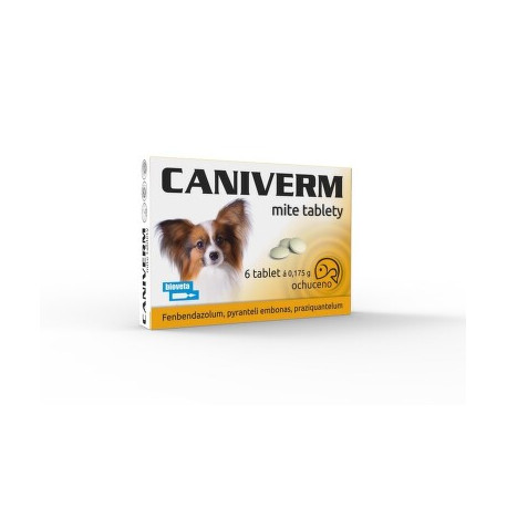 Caniverm Milbe für Hunde und Katzen 6 Tabletten x 0,175 g